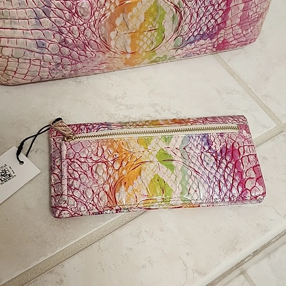 🥳🎈HOST PICK!🎈🥳 🩷💜 BRAHMIN OPTIMISM Medium Asher Handbag & Ady Wallet 💜🩷